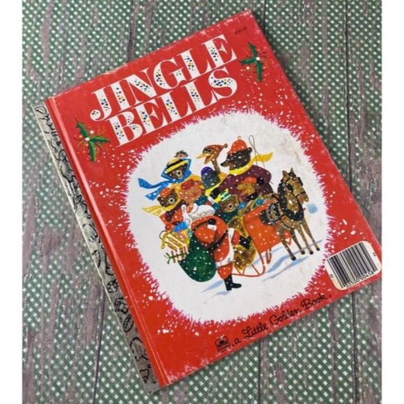 Golden Press Other - Jingle Bells A Little Golden Book 1964 Illustrated By J.P. Miller Vintage Childr